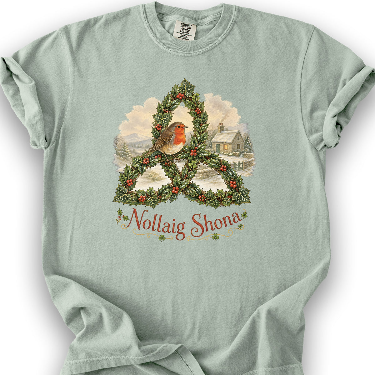 Nollaig Shona Robin T-Shirt