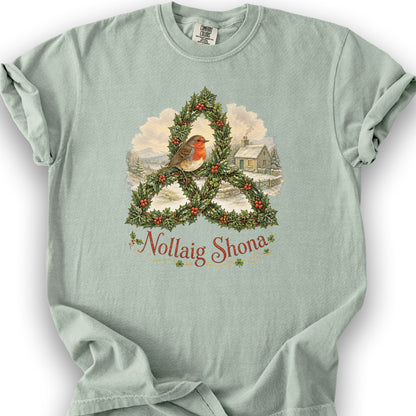 Nollaig Shona Robin T-Shirt