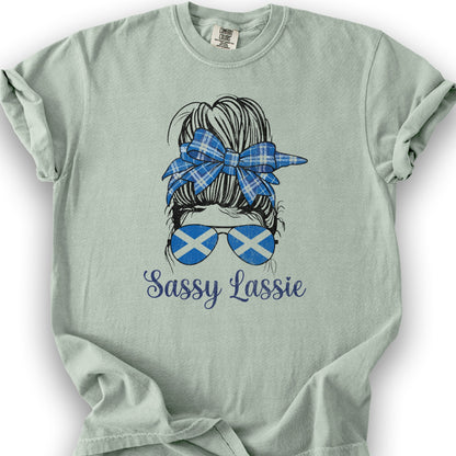 Scottish Sassy Lassie T-shirt - Bay