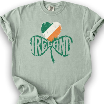 Ireland Shamrock Flag T-Shirt - Bay
