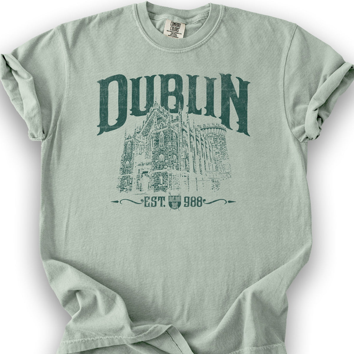 Dublin Ireland Castle T-Shirt - Bay