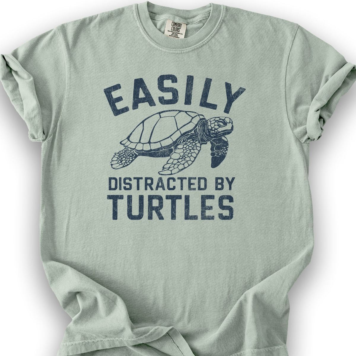 Easily Distracted By Turtles T-Shirt - Bay