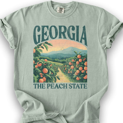 Georgia The Peach State "Big and Bold" T-Shirt - Bay