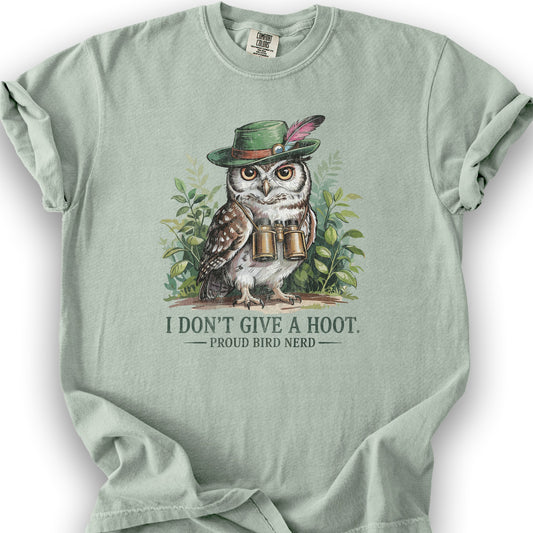 Bird Nerd Owl Design T-Shirt - Bay