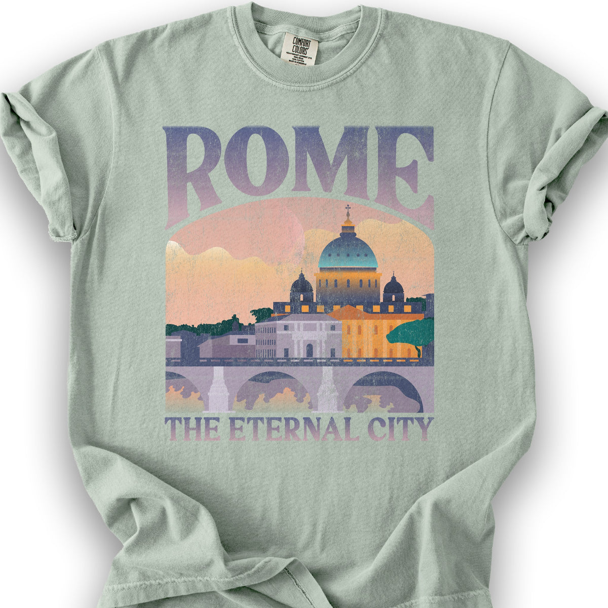 Rome Italy The Eternal City "Big and Bold" T-Shirt - Bay