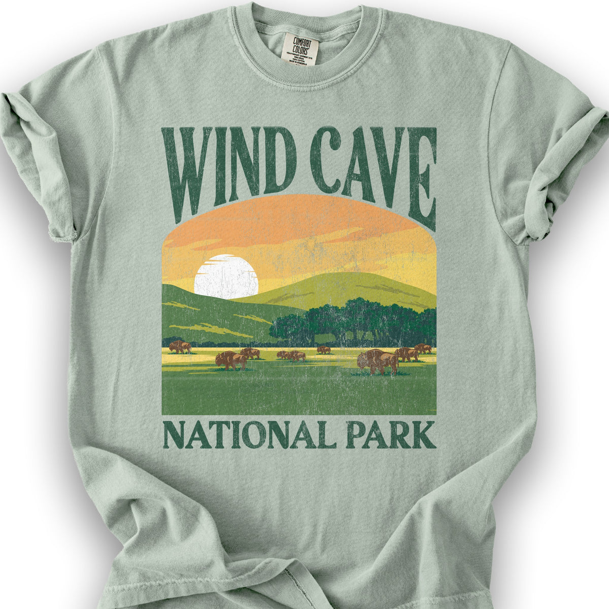 Wind Cave National Park "Big and Bold" T-Shirt - Bay