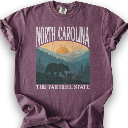 North Carolina Mountains "Big & Bold" T-Shirt - Berry