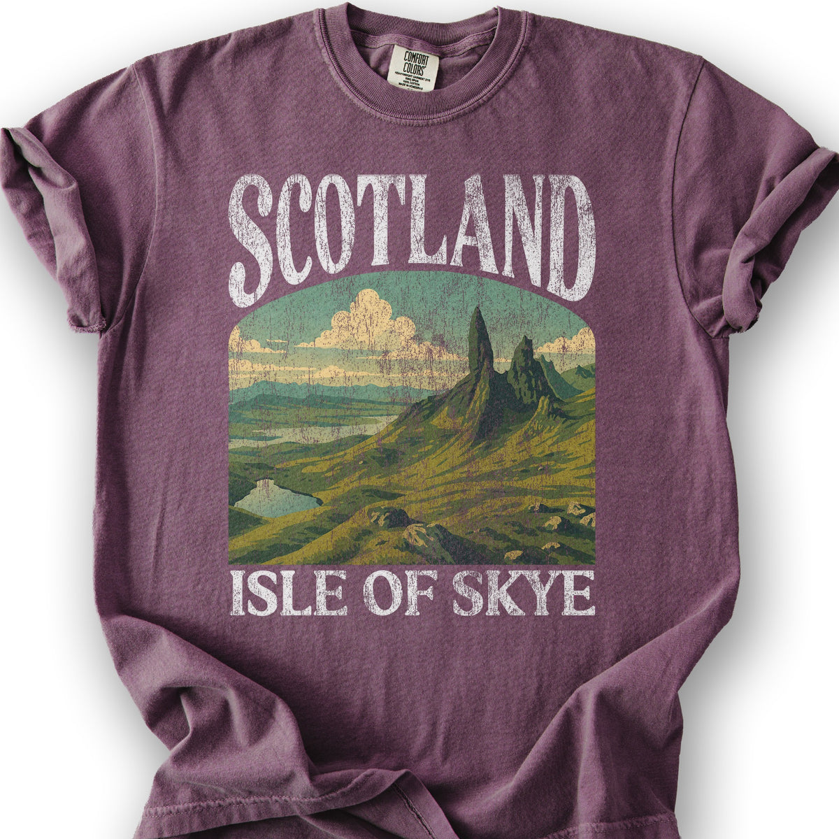 Scotland Isle of Skye "Big & Bold" T-Shirt - Berry