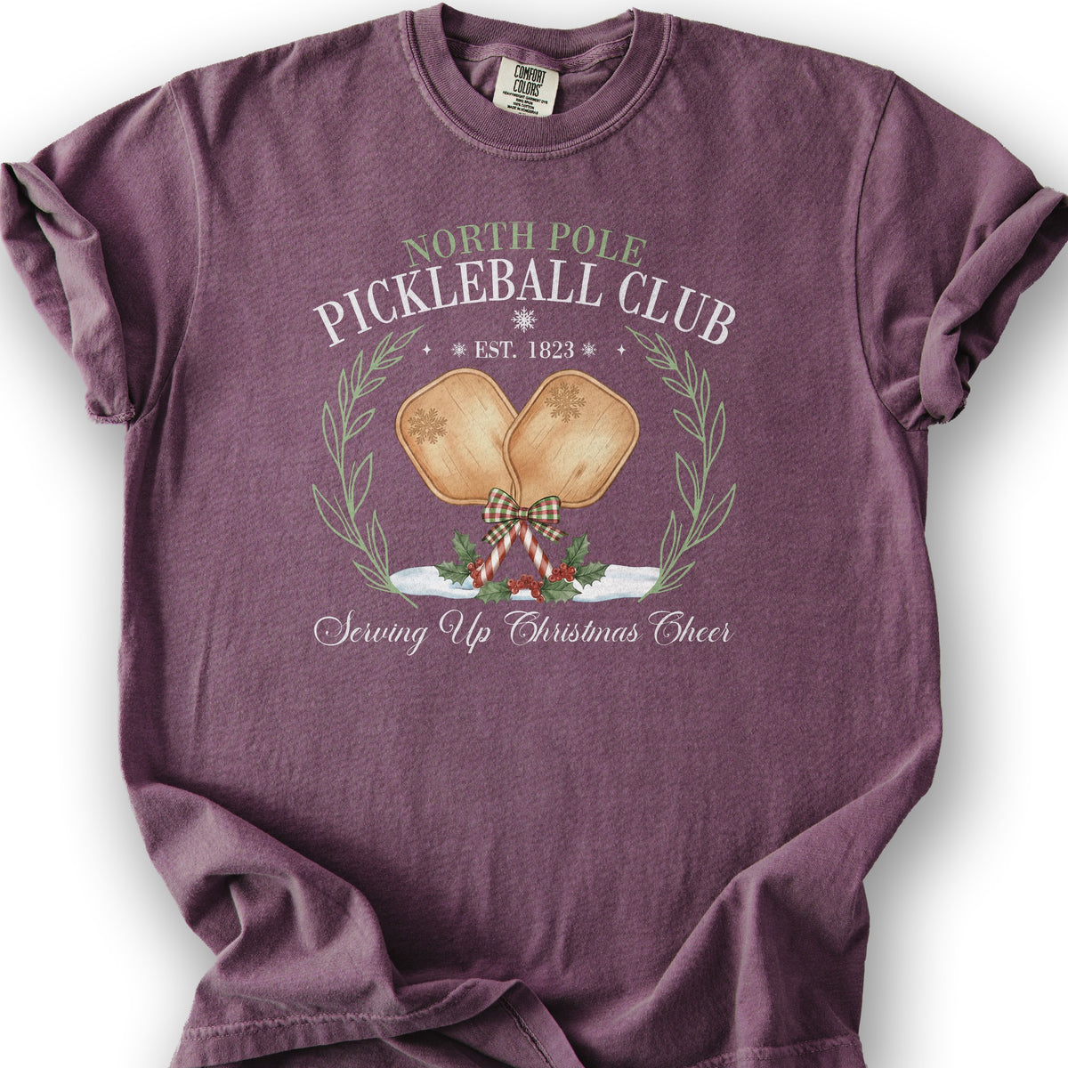 North Pole Pickleball Club T-Shirt - Berry