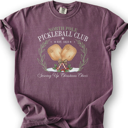 North Pole Pickleball Club T-Shirt - Berry