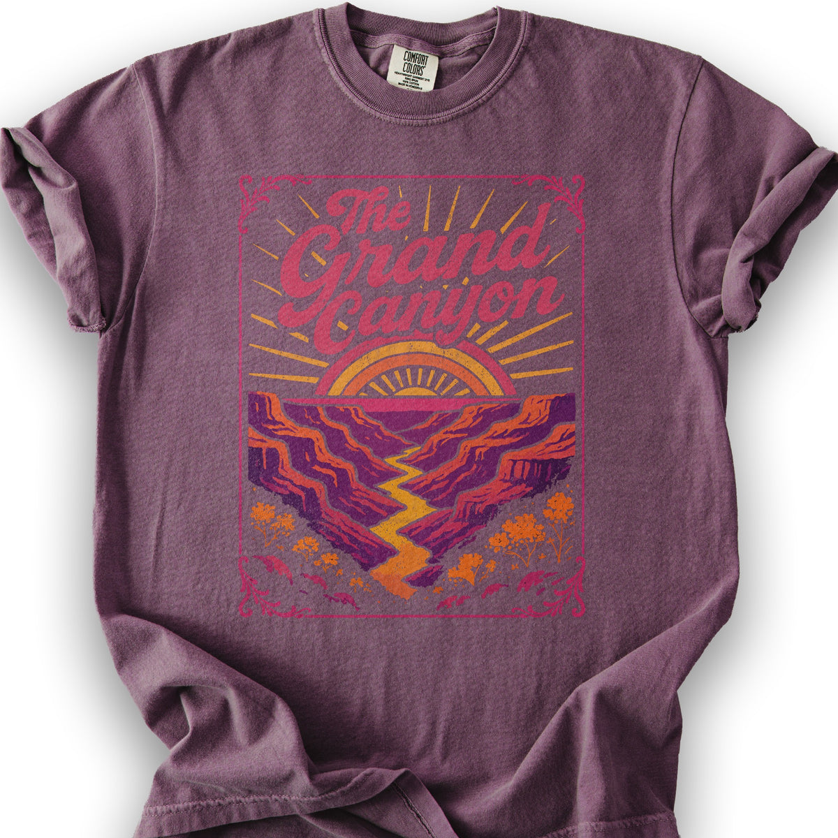 Grand Canyon Retro Neon T-shirt - Berry