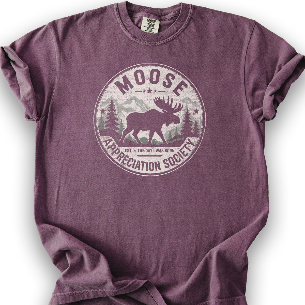 Moose Appreciation Society T-Shirt - Berry
