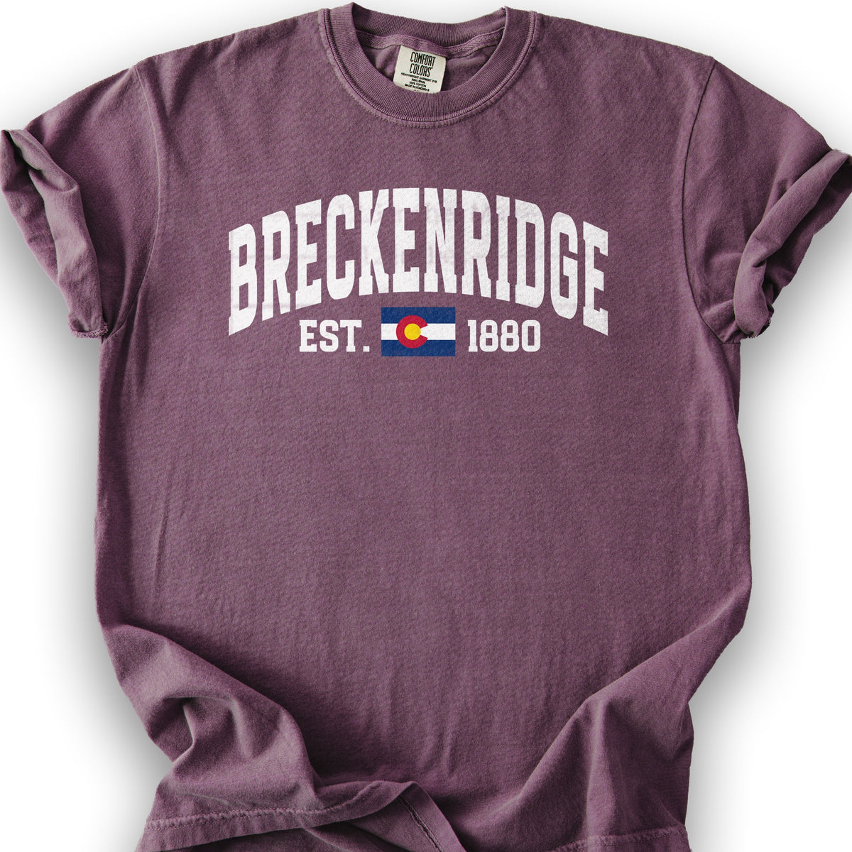 Breckenridge Colorado Varsity T-Shirt - Berry