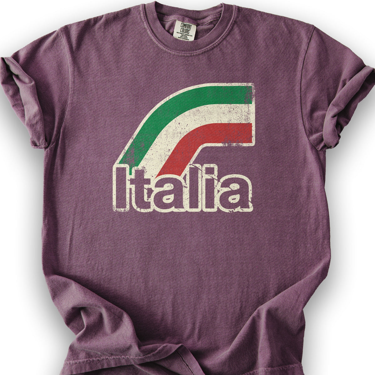 Italia Stripes T-Shirt - Berry