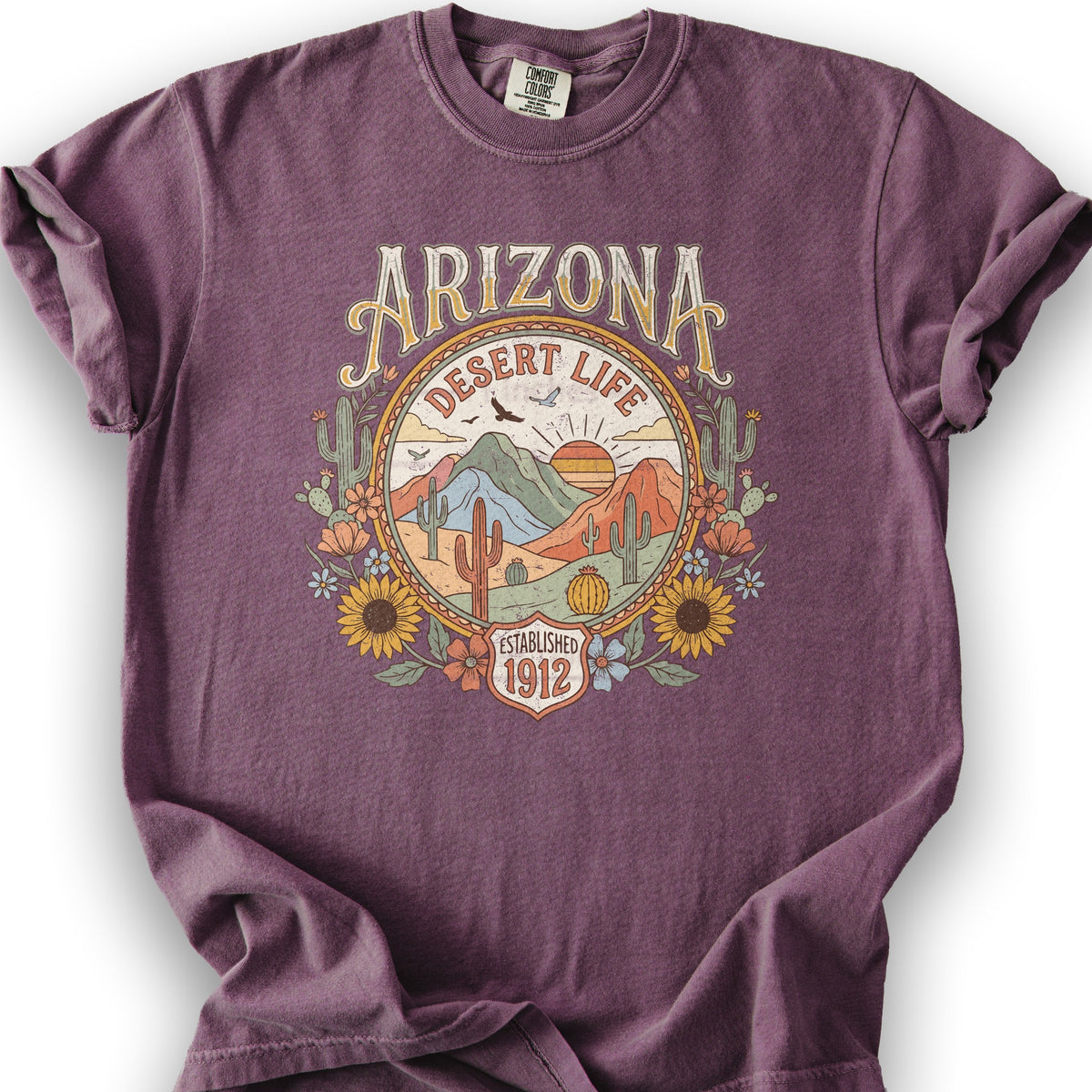 Arizona Desert Life T-Shirt - Berry