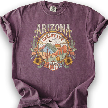 Arizona Desert Life T-Shirt - Berry