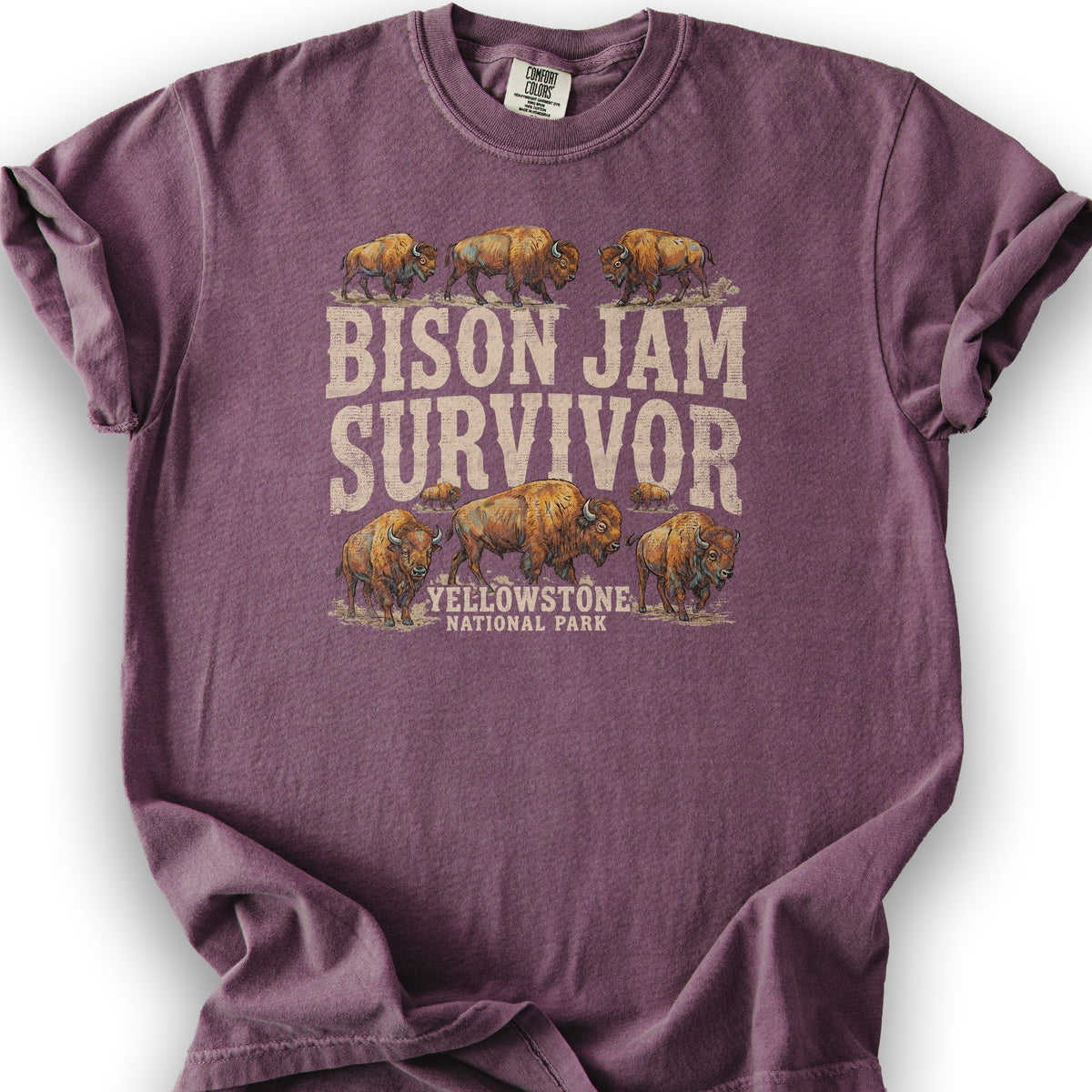 Bison Jam Survivor T-Shirt - Berry