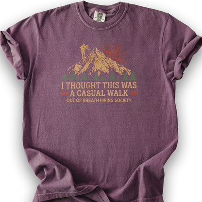 Casual Walk Hiking T-Shirt - Berry