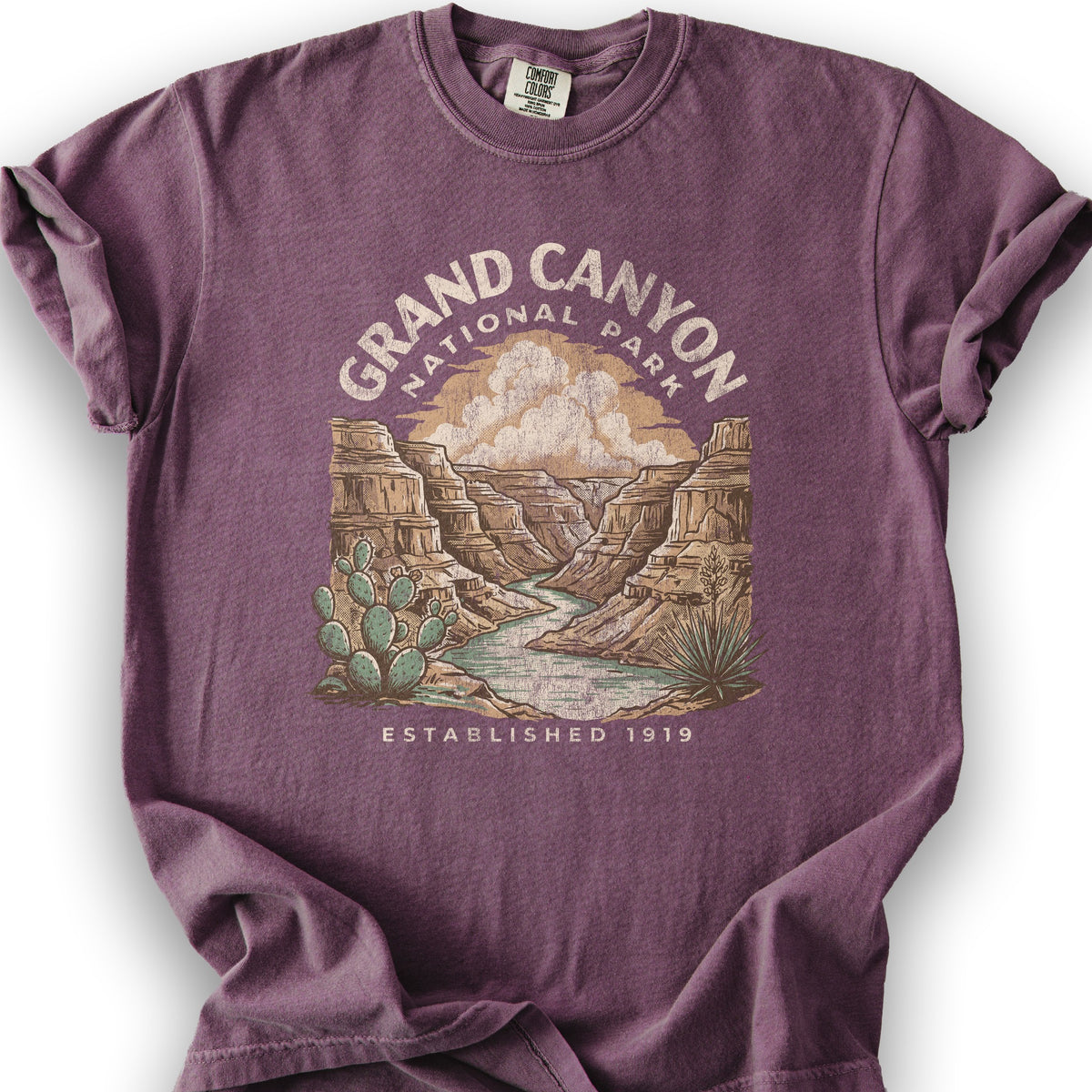Grand Canyon Colorado River T-Shirt - Berry