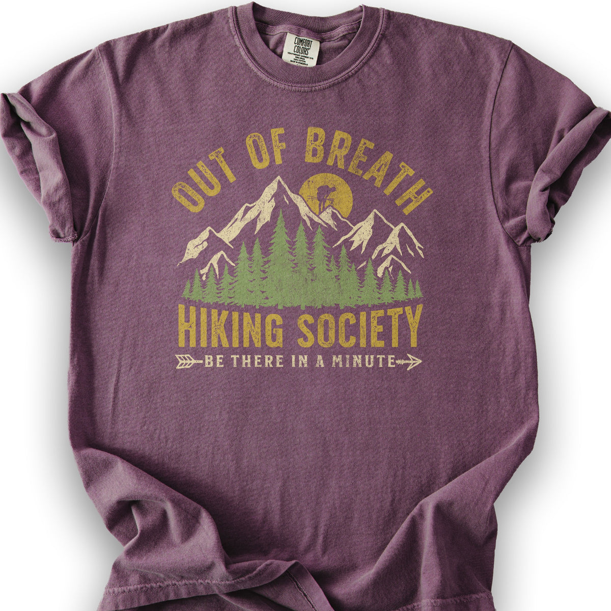 Out of Breath Hiking T-Shirt - Berry