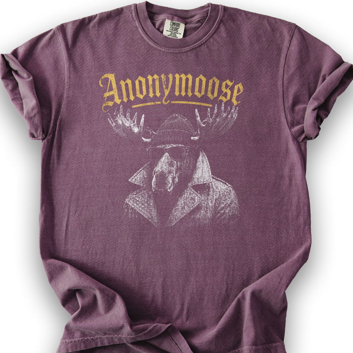 Anonymoose Halftone T-Shirt - Berry