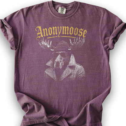 Anonymoose Halftone T-Shirt - Berry