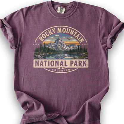 Rocky Mountain Medallion T-Shirt - Berry