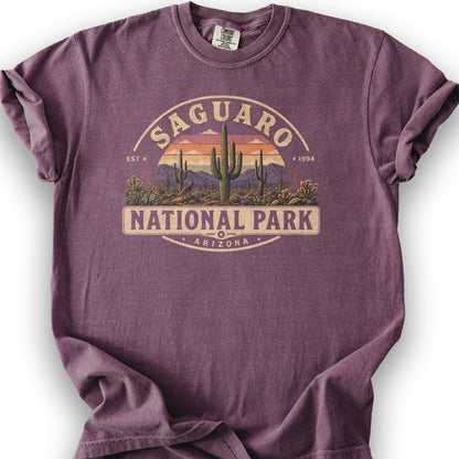 Saguaro Medallion T-Shirt - Berry