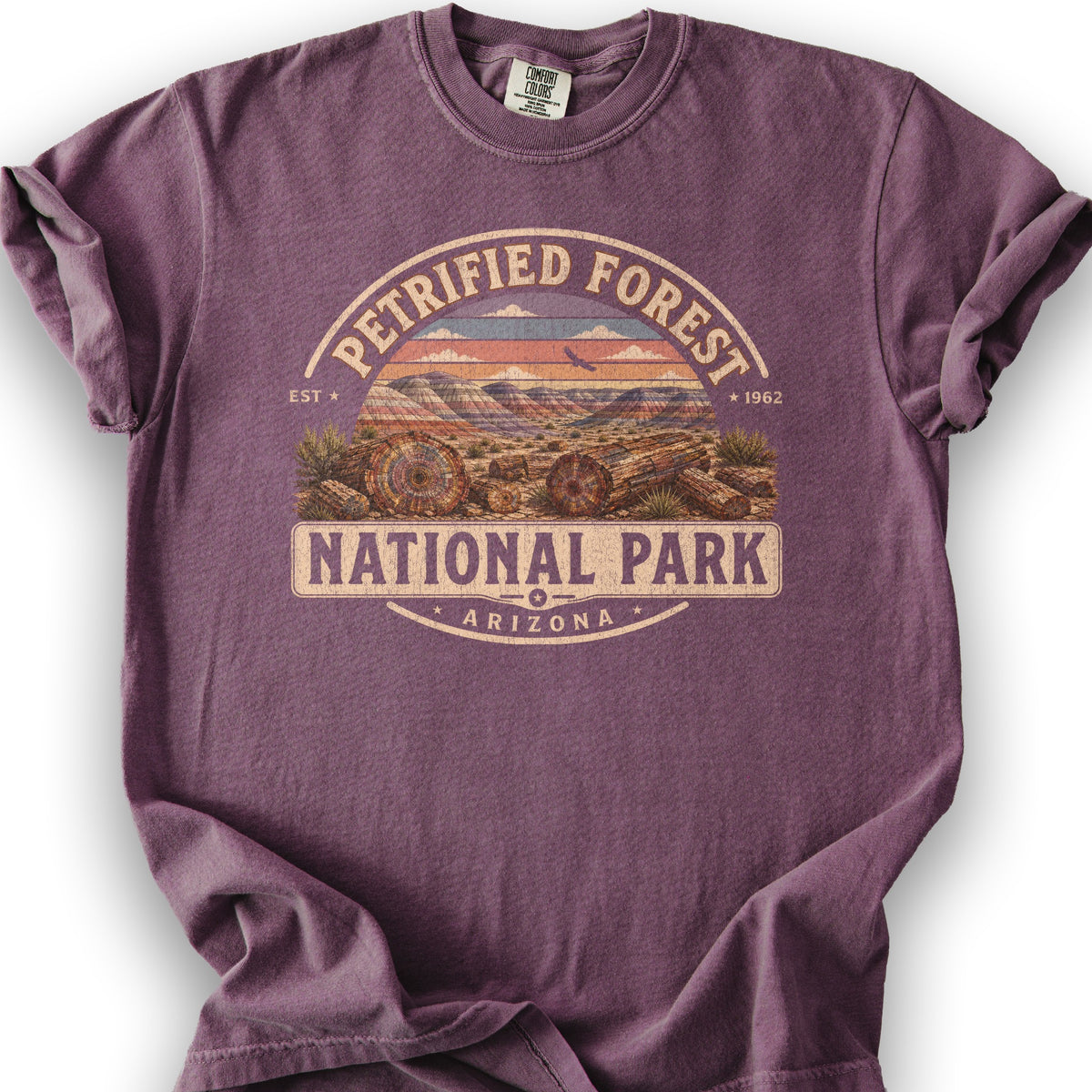 Petrified Forest Medallion T-Shirt - Berry