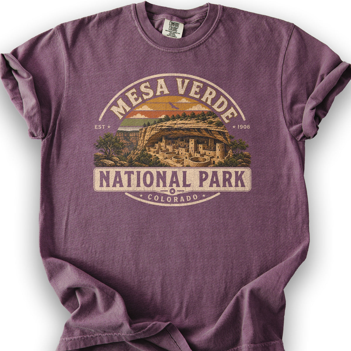 Mesa Verde Medallion T-Shirt - Berry