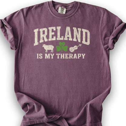 Ireland Is My Therapy T-Shirt - Berry