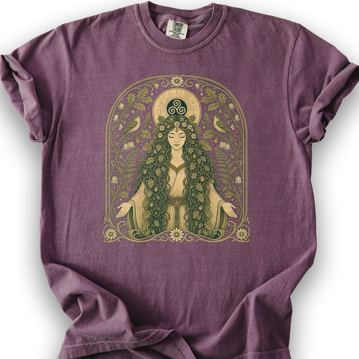 Celtic Goddess T-Shirt - Berry