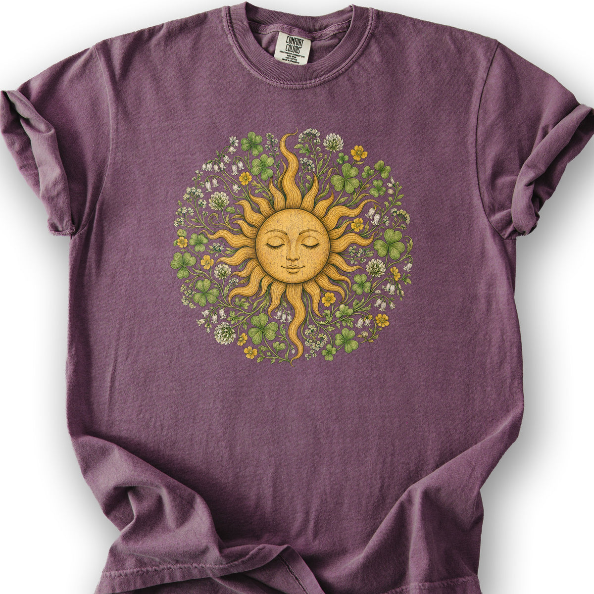 Shamrock Celestial Sun T-Shirt - Berry
