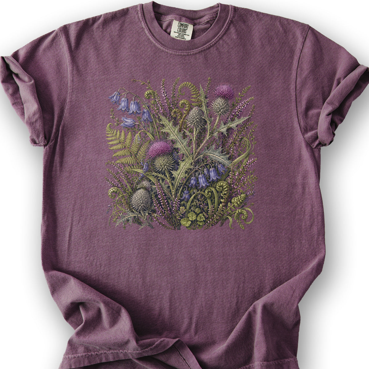 Wild Thistles T-Shirt - Berry