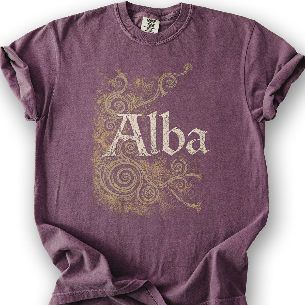 Alba Ancient Spirals T-Shirt - Berry