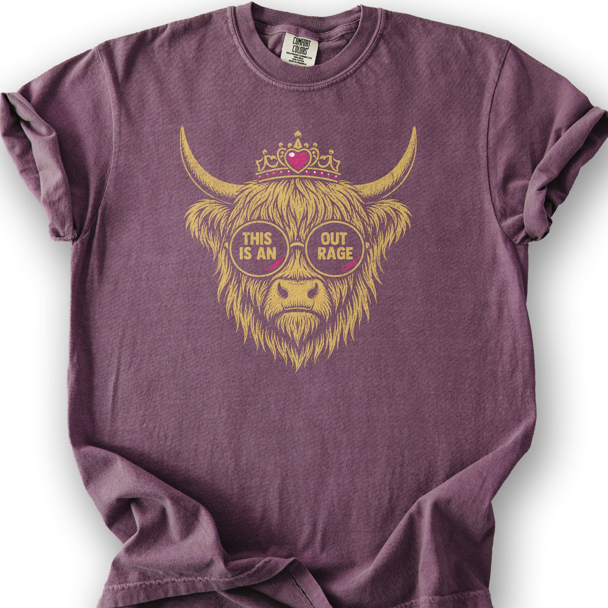 Outrage Coo T-Shirt - Berry