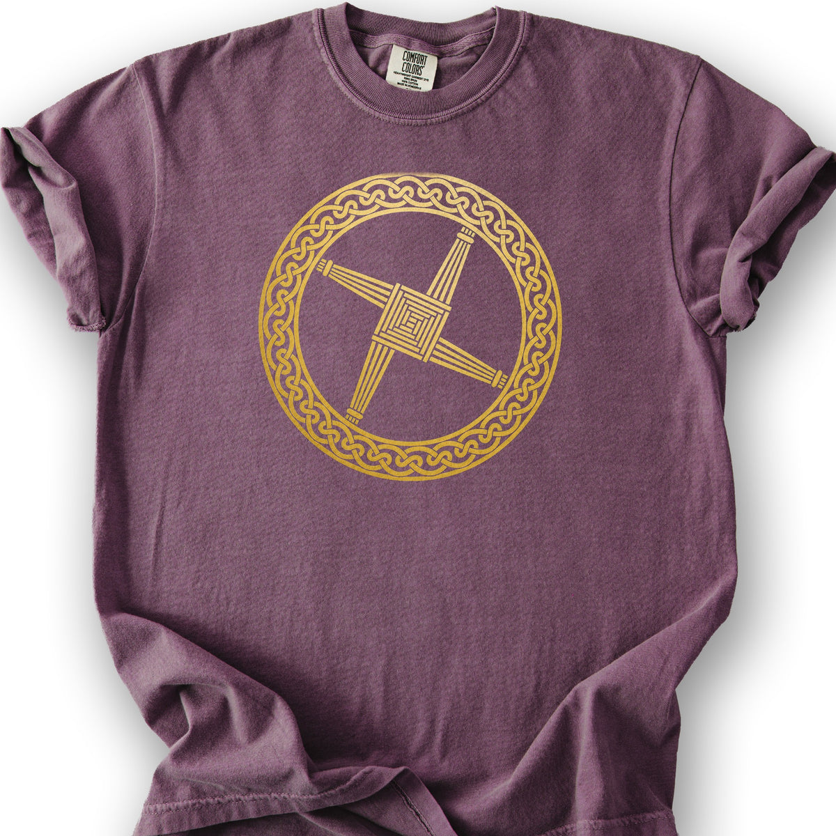 St Brigids Cross T-Shirt - Berry