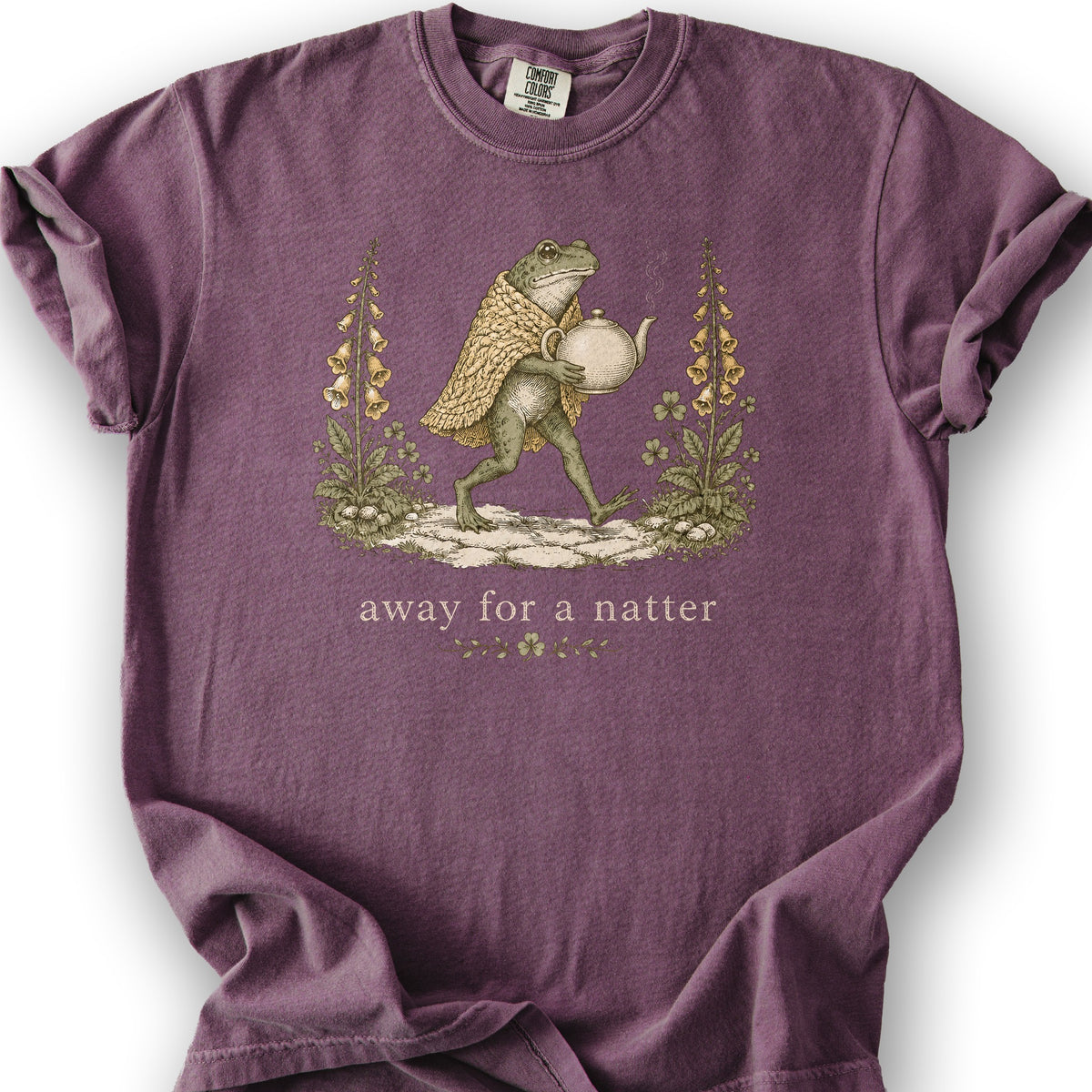 Natter Frog T-Shirt - Berry