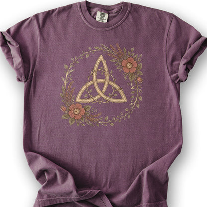 Trinity Garden Wreath T-Shirt - Berry