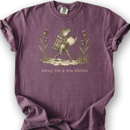 Wee Blether Frog T-Shirt - Berry