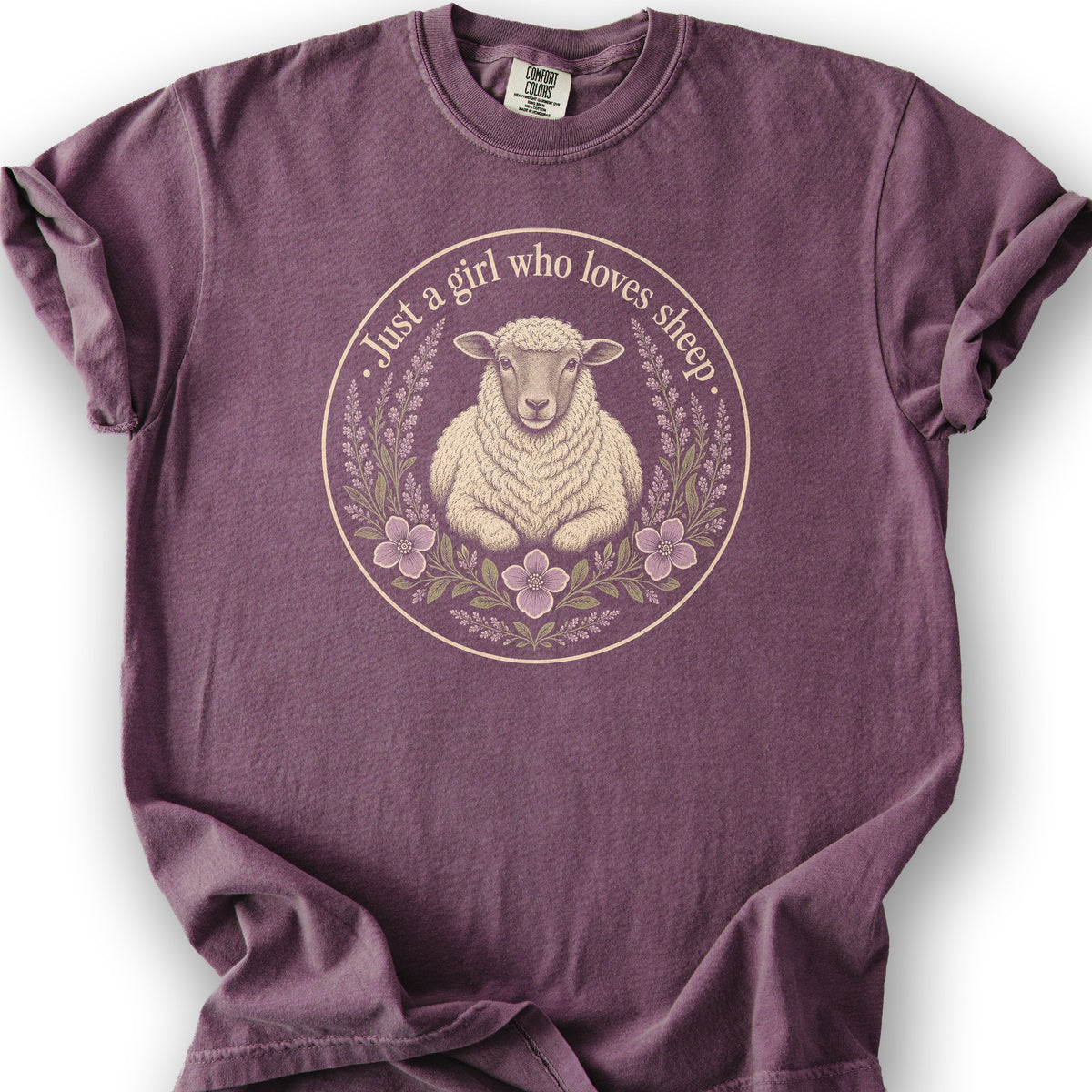 Girl Who Loves Sheep T-Shirt