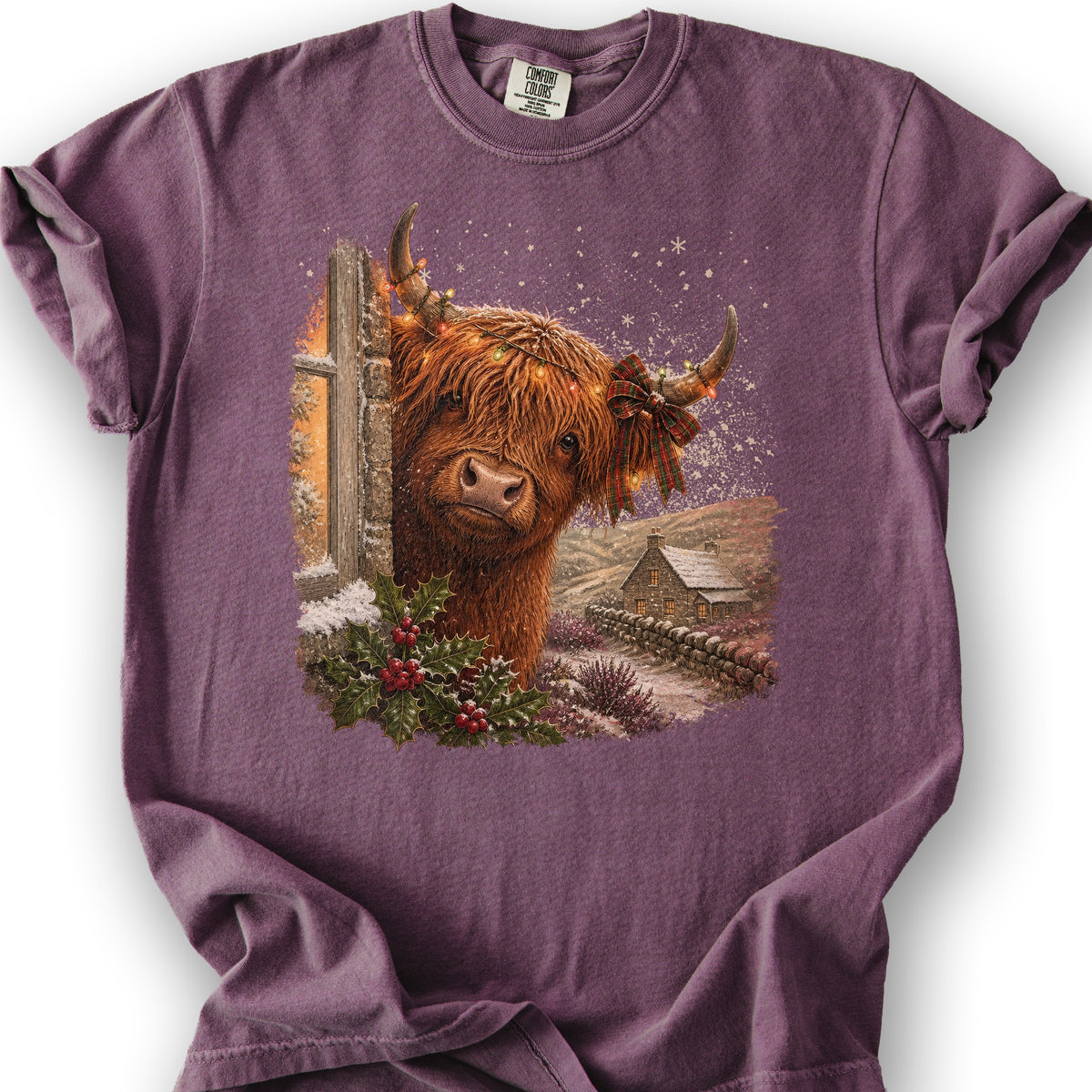 Highland Christmas Coo T-Shirt