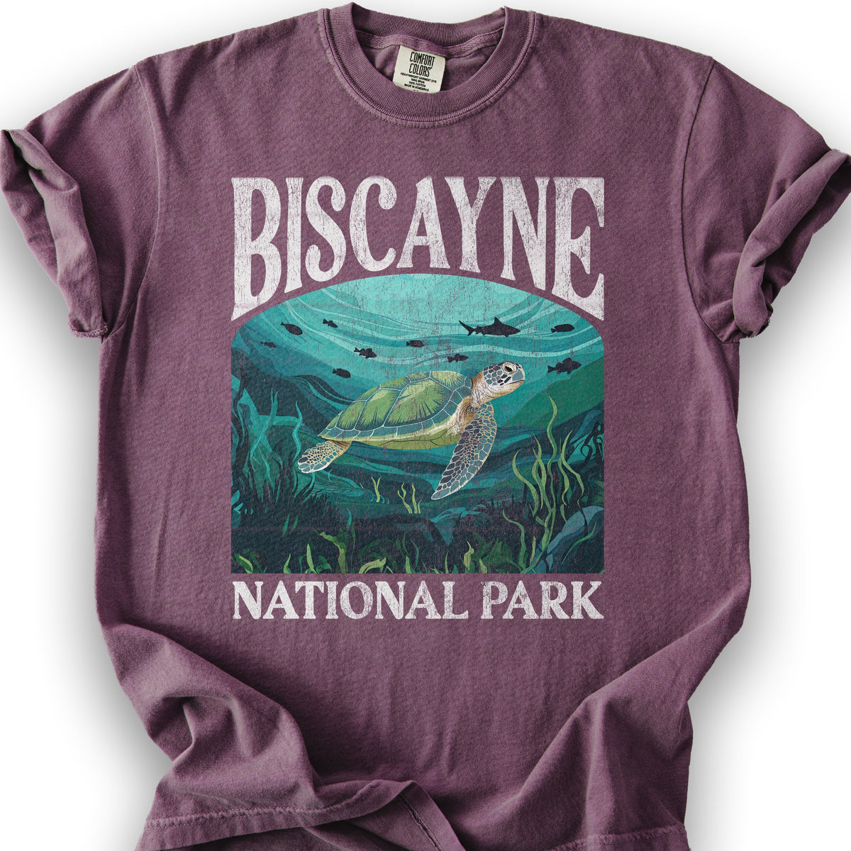Biscayne National Park "Big and Bold" T-Shirt - Berry