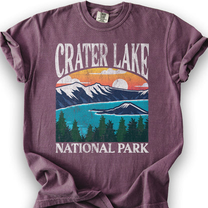 Crater Lake National Park "Big and Bold" T-Shirt - Berry