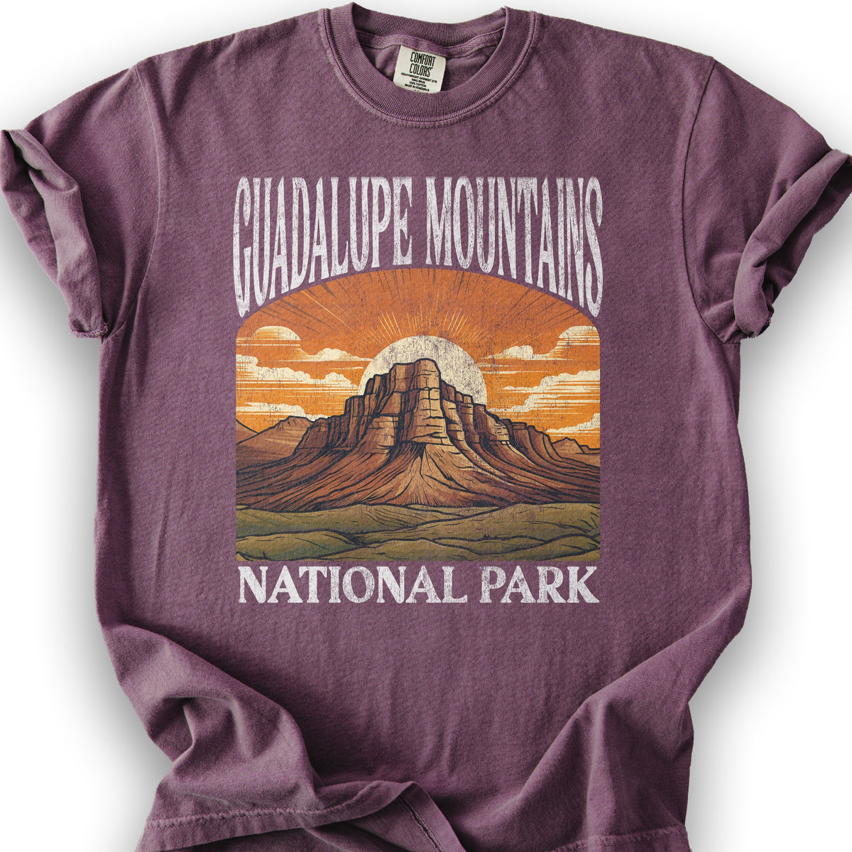 Guadalupe Mountains National Park "Big and Bold" T-Shirt - Berry