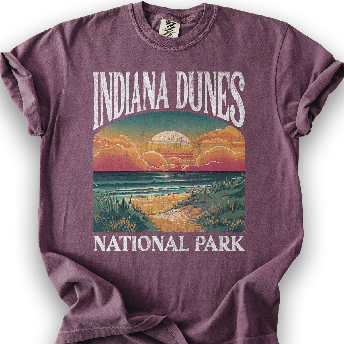 Indiana Dunes National Park "Big and Bold" T-Shirt - Berry