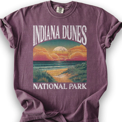 Indiana Dunes National Park "Big and Bold" T-Shirt - Berry