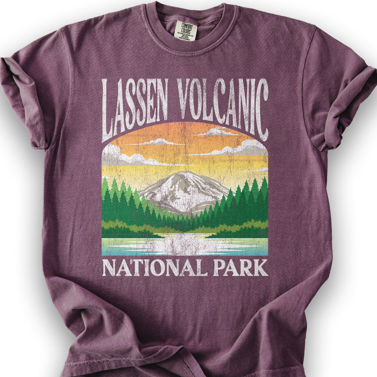 Lassen Volcanic National Park "Big and Bold" T-Shirt - Berry