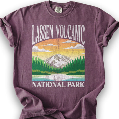 Lassen Volcanic National Park "Big and Bold" T-Shirt - Berry