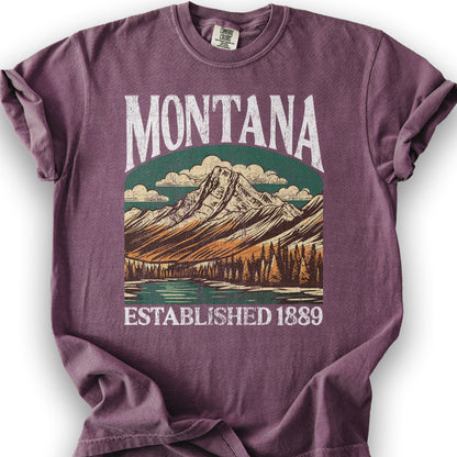 Montana "Big and Bold" State T-Shirt - Berry